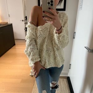 Vintage American apparel rose top - one size